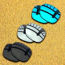 3 Pairs Lenses Replacement for-Oakley Beckon OO9125 Polarized-Black Silver Blue