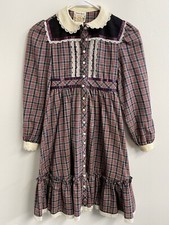 Vintage Jessica McClintock GUNNE SAX Juenes Filles Girls Prairie Dress Size 8