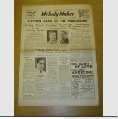 MELODY MAKER 1936 JUL 18 JACK HYLTON PAT CAVANAGH GEORGE GERSHWIN BIG BAND SWING
