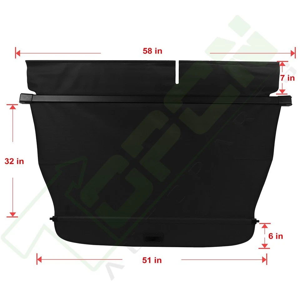 Retractable Rear Cargo Security Trunk Cover For 2007-2014 2015 2011 2012 Audi Q7 Foto 2 de 4