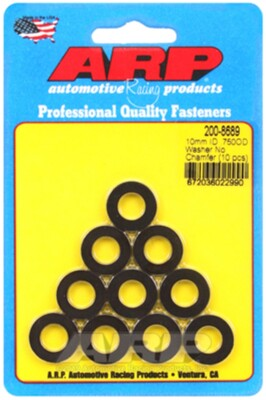 #ad ARP 200 8689 Washer ID = 10mm OD = 3 4quot; Thick = 3mm .120quot; Head Main SET OF 10 $21.19