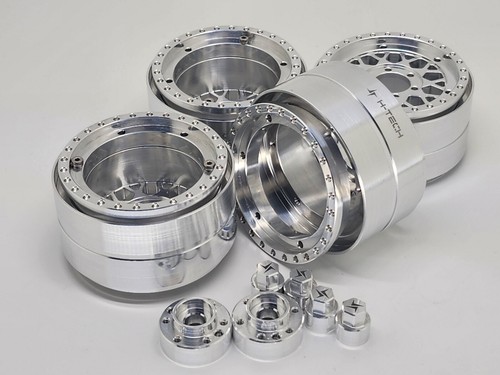 4PCS CNC Aluminum 1.9 inch Beadlock Wheels & Wheels Cap Rims for 1/10 RC Crawler - Picture 3 of 8