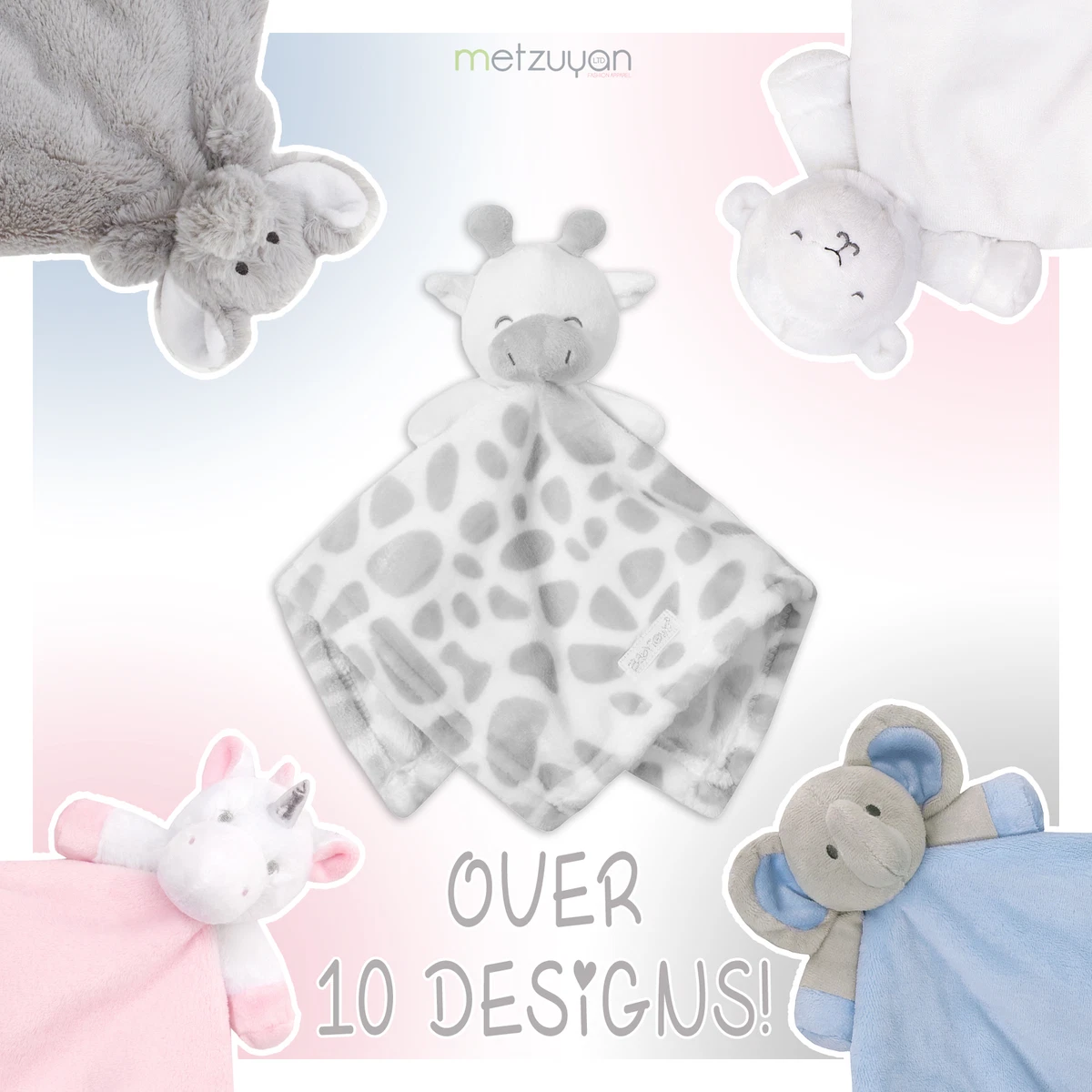 Baby Boys and Girls Teddy Bear Comforter Sleep Aid Snuggle Blanket Soft Cot Toy