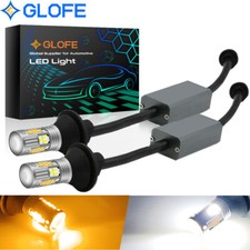 3157 4157 Switchback Led Turn Signal Lights Anti Hyper Flash White Amber Canbus