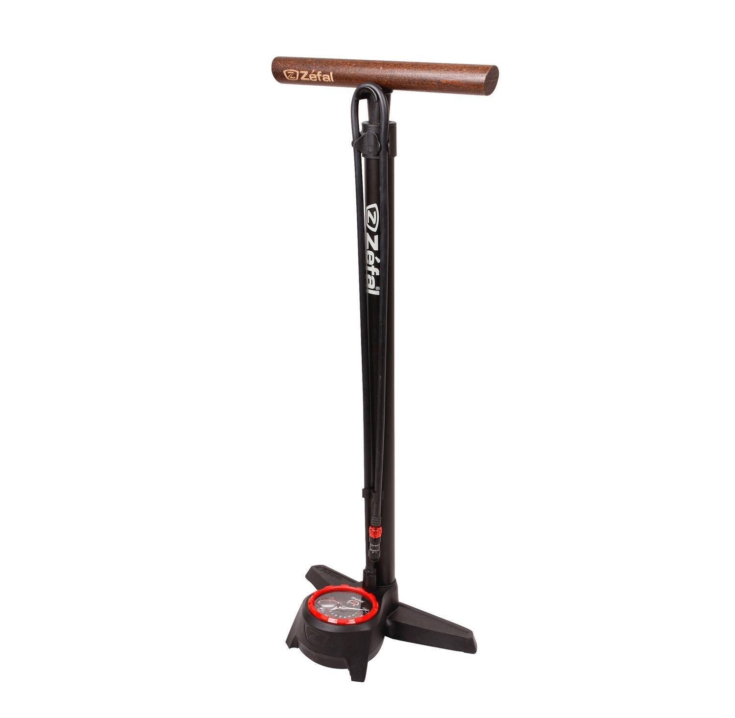Pompe pied zefal profil max avec corps alu noir mat haute precision