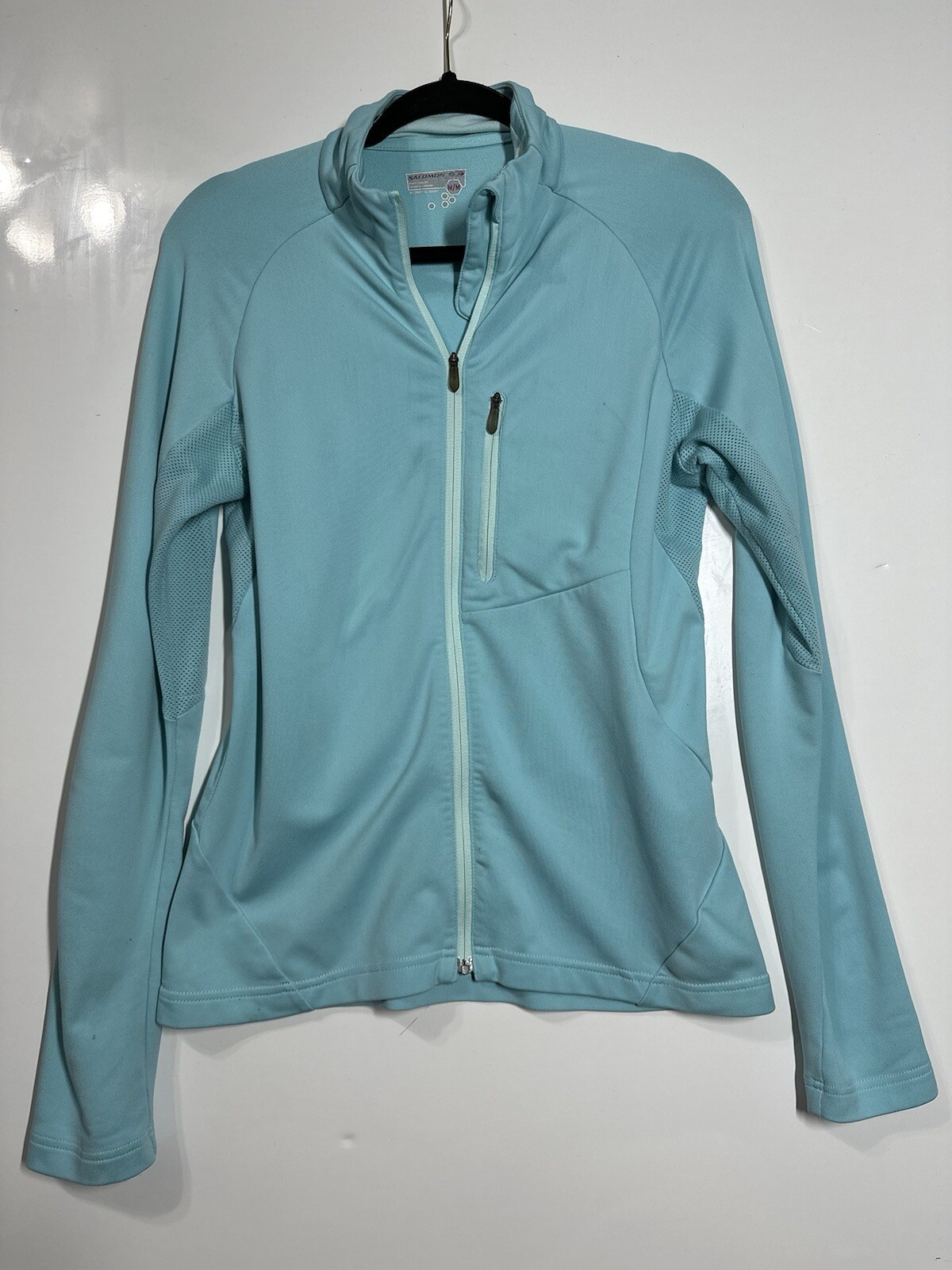 Salomon Active Wear Acti Lite Giacca Pile Full Zip Turchese Taglia Media In perfette condizioni