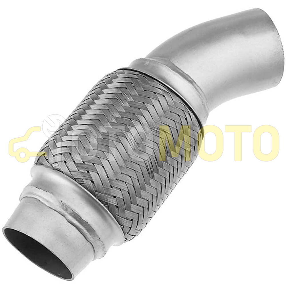 Tresse flexible echappement FAP haut de gamme en acier inox interlock pour BMW Serie 1 E82