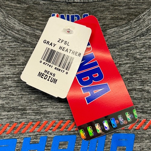 Oklahoma City Thunder T Shirt Men's Medium Heather Gray Long Sleeve TX3 Cool NEW - Picture 4 of 10