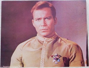 Vintage 1975 Star Trek Captain Kirk Movie Publicity Press Photos Poster 9 x 8