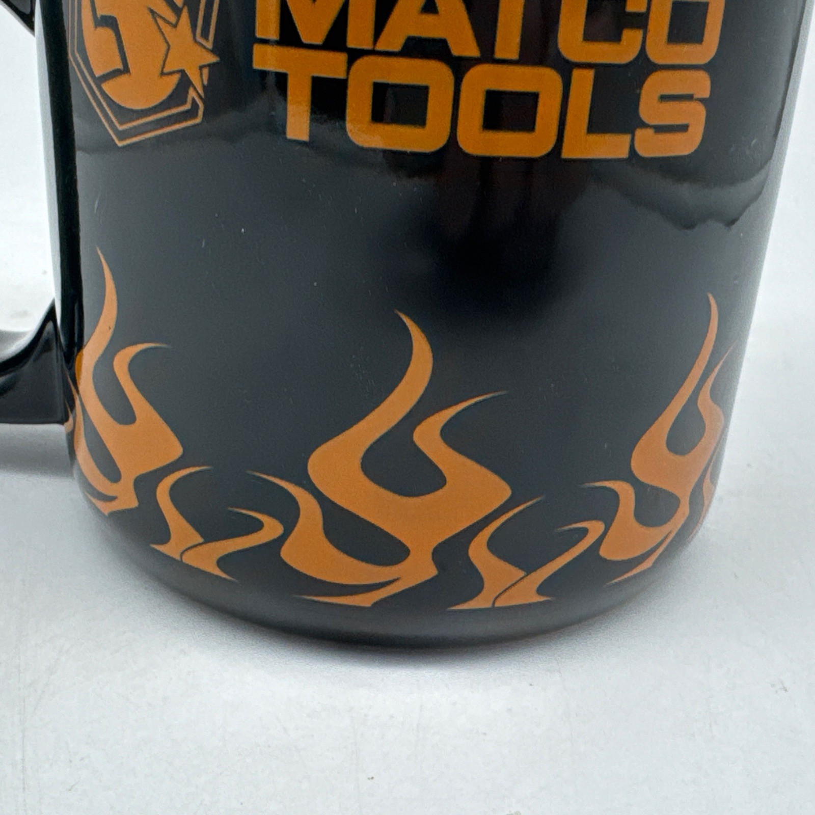 MATCO TOOLS Coffee Mug Cup Black With Flames We’re The Source