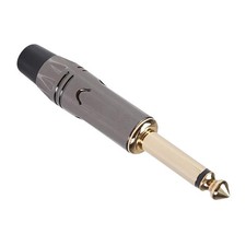 6.35mm Mono Plug TR 1/4 Male Soldering Jack for Microphone Speaker Cable