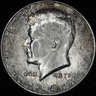 1964 Silver Kennedy Half Dollar - Brilliant Uncirculated - Toned