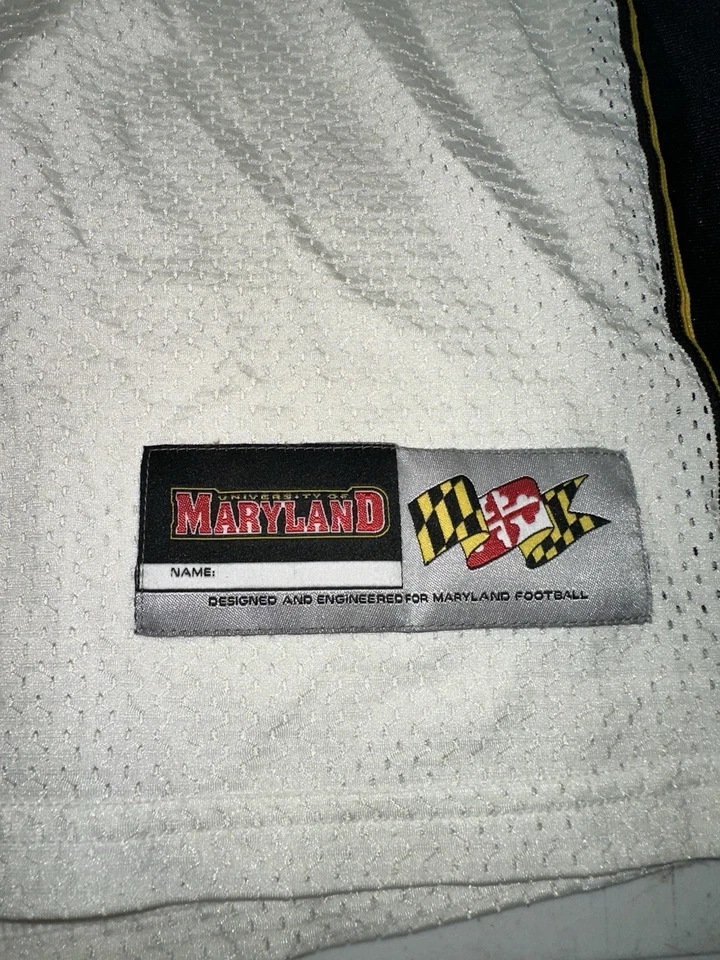 Camiseta de fútbol Maryland Terrapins #34 Under Armour blanca para hombre talla XL Terps Foto 4 de 4
