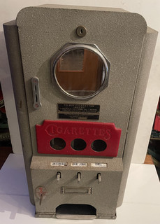 RARE! Antique Art deco 15 Cent cigarette coin operated paymaster vending machine