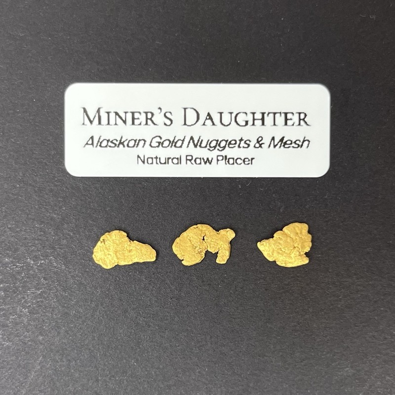 ALASKA GOLD NUGGETS - 1.14 grams - Natural Placer Raw Gold Hi Purity
