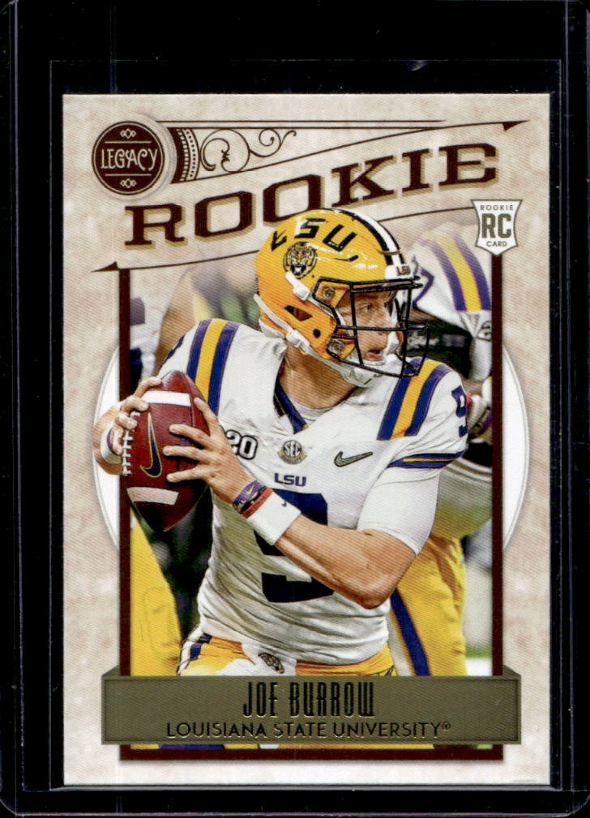 2020 Panini Legacy Joe Burrow RC Rookie #141 Tigers