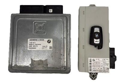 2006 BMW E60 525i MSV70 CAS2 DME CAS KEY SET 7 671 817 7561817 6 981 416 6981416