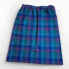 Pendleton Plaid Wool Skirt Size 10 Lined Made In USA Aline Midi Pencil Preppy