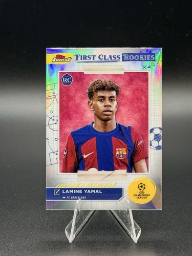 LAMINE YAMAL FIRST CLASS ROOKIES 2023-24 Topps FINEST RC Silver refractor