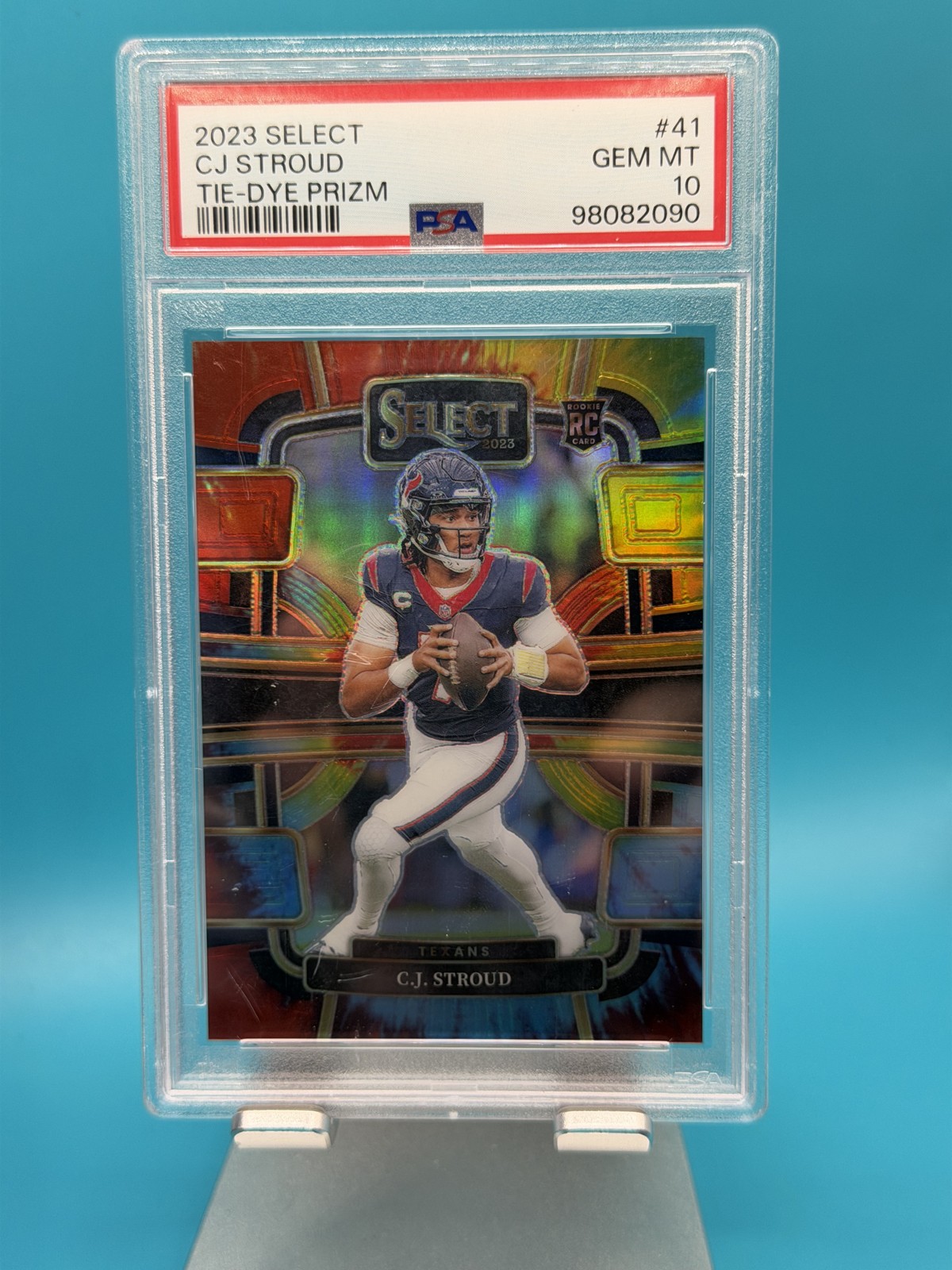 2023 Panini Select - Concourse C.J. Stroud #41 Tie-Dye Prizm /25 (RC)