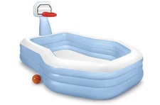Intex Inch Swim Center Shootin' Hoops Inflatable Family Swimming Pool, Blue