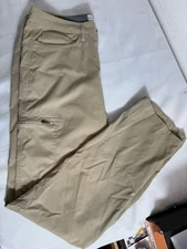 Weatherproof Vintage Cargo Pants Men’s 34x34 Beige Nylon Stretch Hike Fish Camp