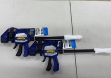 IRWIN Quick-Grip 18" Heavy Duty Bar Clamp – 600 lb Force 1964713- 2 Pack