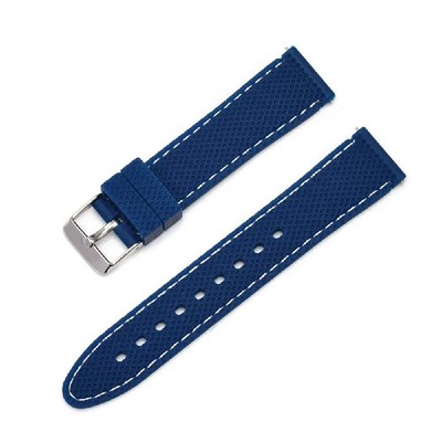 20 22 24mm Wave Gummi Uhrband Silikon Armband Schnellfreisetzungsstift Uhrenband