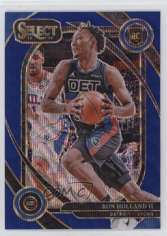 2024-25 Panini Select Courtside Blue Wave Prizm 30/75 Ron Holland II #275 05is