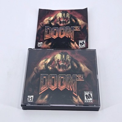 DOOM 3 PC Game Big Box 2004 id Software Activision 3-Disc Set Windows XP/2000