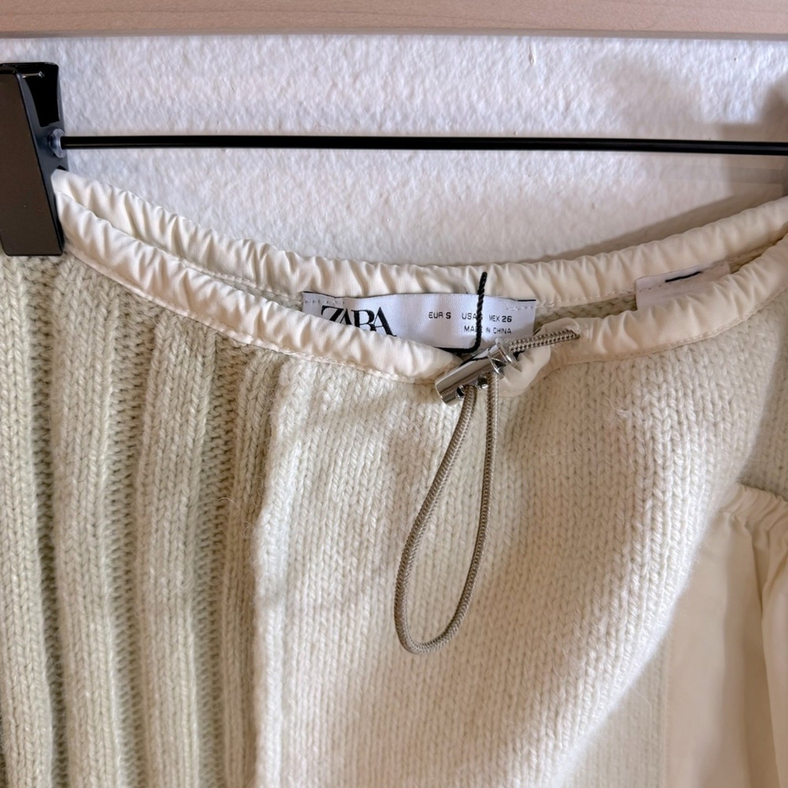 ZARA Cream Patchwork Skirt - image 3