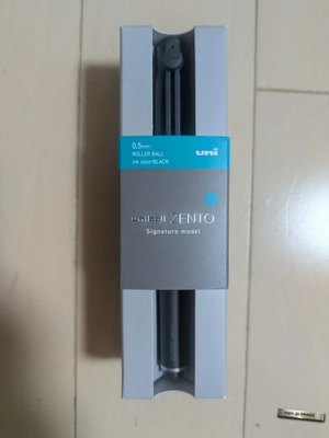 #ad Mitsubishi Pencil Uniball Zento Signature Model Metallic Black 0.5mm Japan $44.00