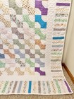 Handmade Patchwork Bow Tie Quilt And Pillow — photo 2