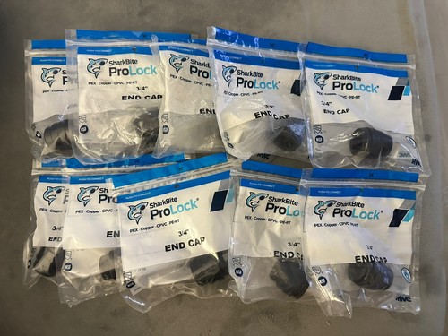 10X LOT SharkBite ProLock 3/4 in. Push-to-Connect Plastic End Cap Fitting