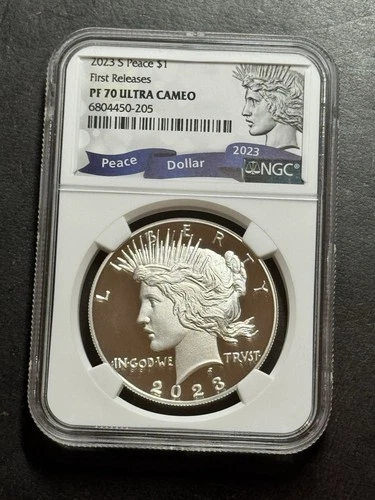 2023 S Peace Silver Dollar Proof NGC PF70 Ultra Cameo First Releases Coin (1390)