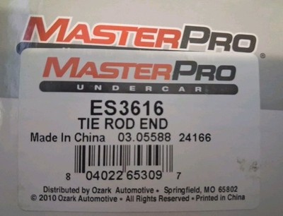 MasterPro_Tie Rod End - ES3616 