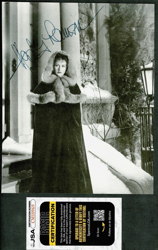 Hedy Lamarr Signed Autographed 8x10 Photo JSA Cert Actress Inventor