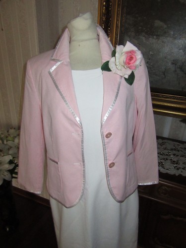 Moda estiva*blazer*giacca~JOY~aparte leggera eleganza~taglia 42