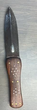 Reproduction Native American Dag Knife Nice Tacked Handle Vintage Indian