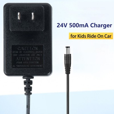 24 Volt Battery Charger for Kids Ride On Car, 24V Electric Bumper Toy Adapter