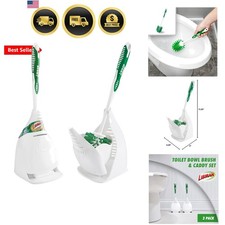 Designer Bowl Brush and Caddy - 2 Pack - Toilet Brush and Holder Set, Non-Scr...