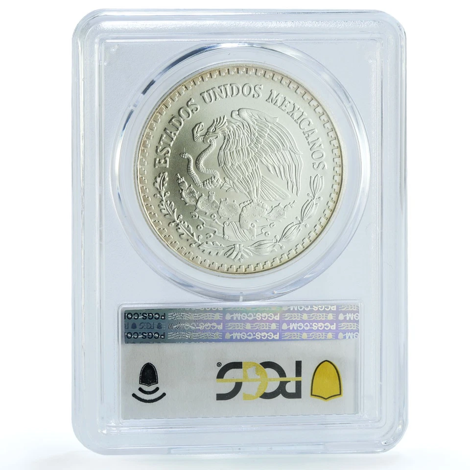 Moneda de plata México 1 onza Libertad Ángel de la Independencia KM-613 MS 69 PCGS 1997 Foto 4 de 4