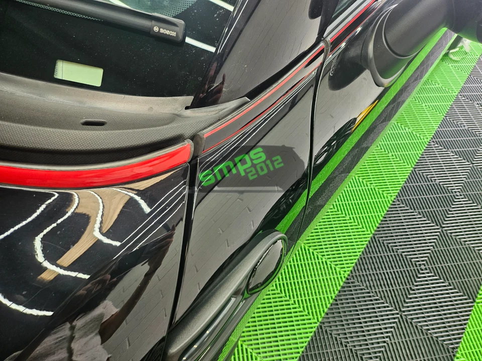 Kit Cinghia Mini Cooper S JCW R58 Coupè Rosso + Nero Lucido TWIN - Immagine 2 di 4