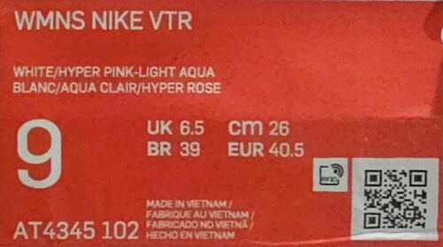NEU Nike Vintage Damengröße 9 weiß, hyperpink und hellaqua neonpink Swosh - Bild 6 von 6