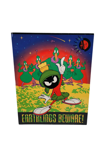 2 Vintage Looney Toons Pocket Folder Marvin the Martian & Magic Eye - Picture 9 of 12