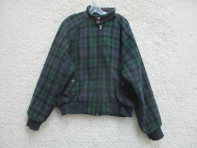 VINTAGE Polo Ralph Lauren Jacket Extra Large Green Blue Wool VINTAGE Polo Ralph Lauren Jacket Extra Large Green Blue Wool