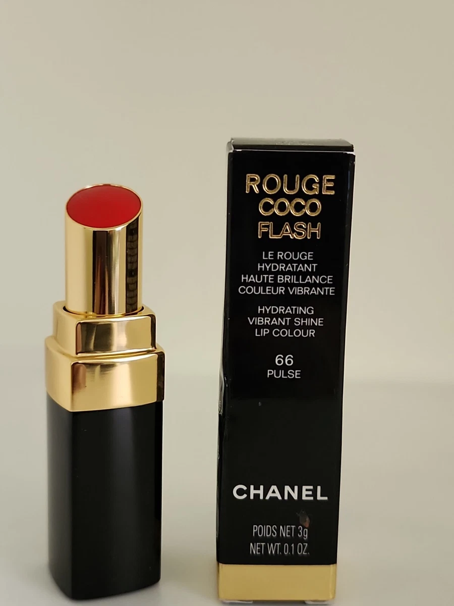 Chanel- Rouge Coco Flash - Hydrating Vibrant Shine Lipstick - #66 Pulse -  NIB