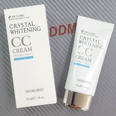 3W Clinic Crystal Whitening CC Cream (Natural Beige) spf 50+/PA+++ 50ml
