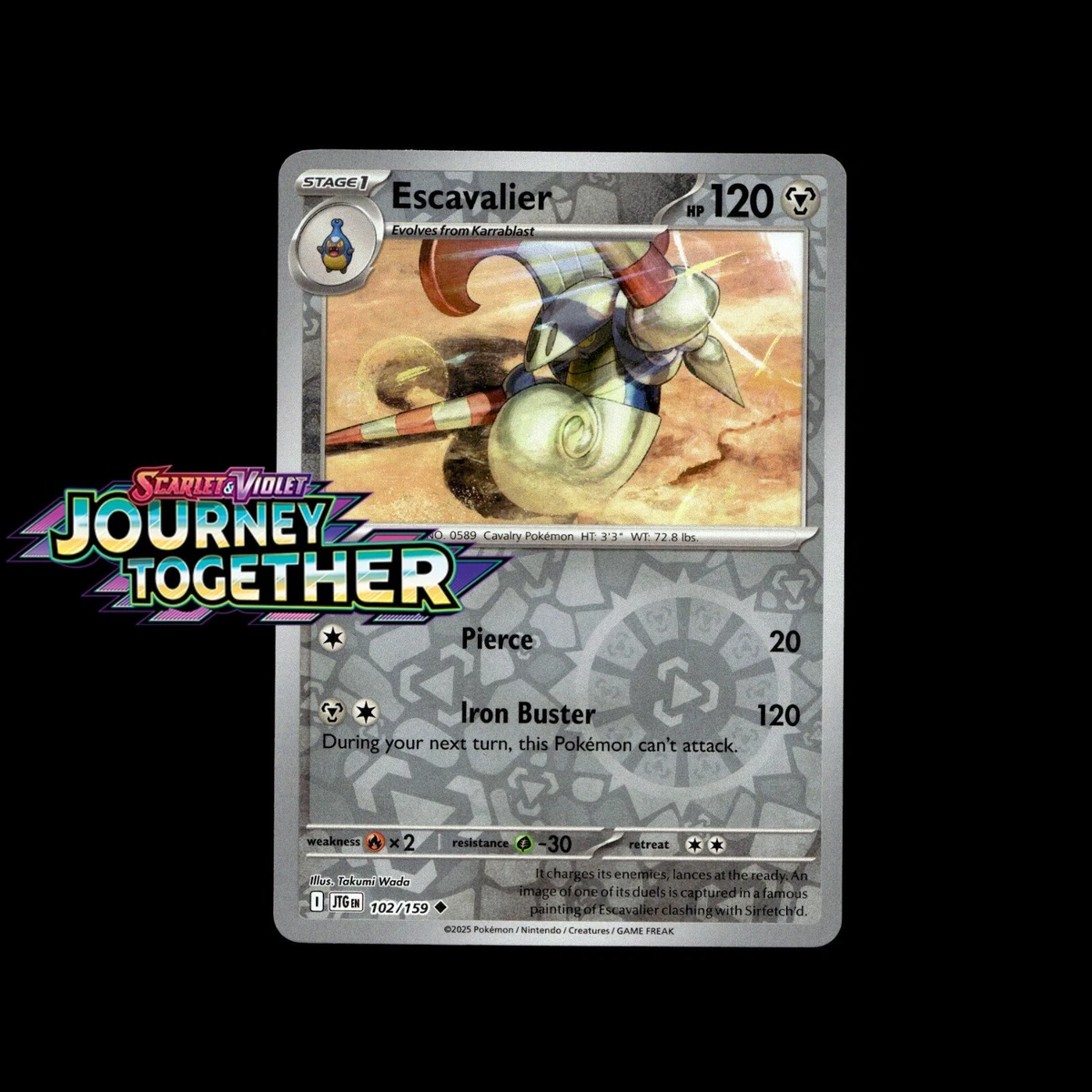 escavalier pokemon card value - Reverse Holofoil Noble Victories Rx2 / G Escavalier AR 146/086 Black Bolt