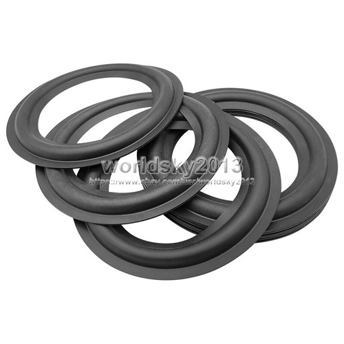 Parte de reparación de círculos envolventes de 5" pulgadas 121 mm altavoz borde de goma 2 piezas - Imagen 7 de 7
